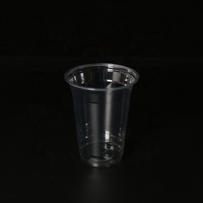 14oz PET disposable food grade clear plastic cold drink juice cup