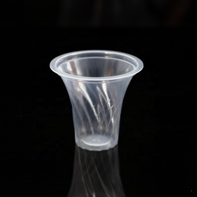 custom 7oz PP disposable clear plastic food desert packaging cup