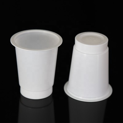 custom 180 ml PP material disposable take out plastic milk cup