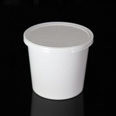 custom 25oz PP material hard disposable plastic cup with lid for ice cream