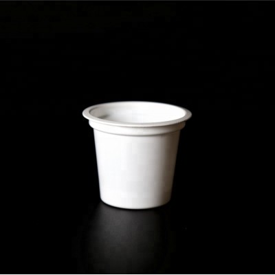 wholesale PP material coffee packaging disposable white plastic cup