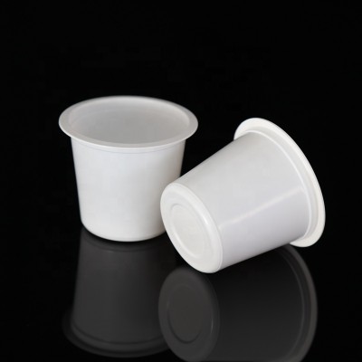 custom 4oz PP material disposable white plastic yogurt cup