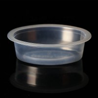 150 ml PP material clear oval shape disposable plastic ice cream container