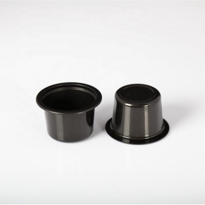 25ml custom PP disposable black plastic coffee cup